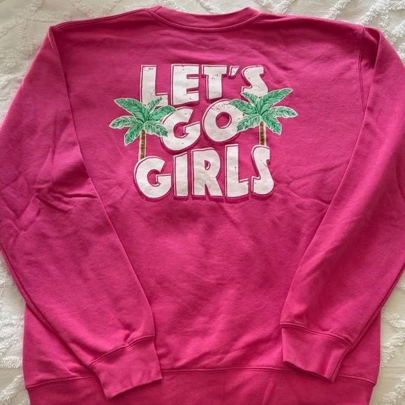 Pink Palm Tree Sweatshirt - Picture 2 of 3